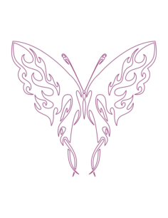 Tribal Butterfly Vector Plasma Art Kids Tracing Shape Pdf, Free Vectors File